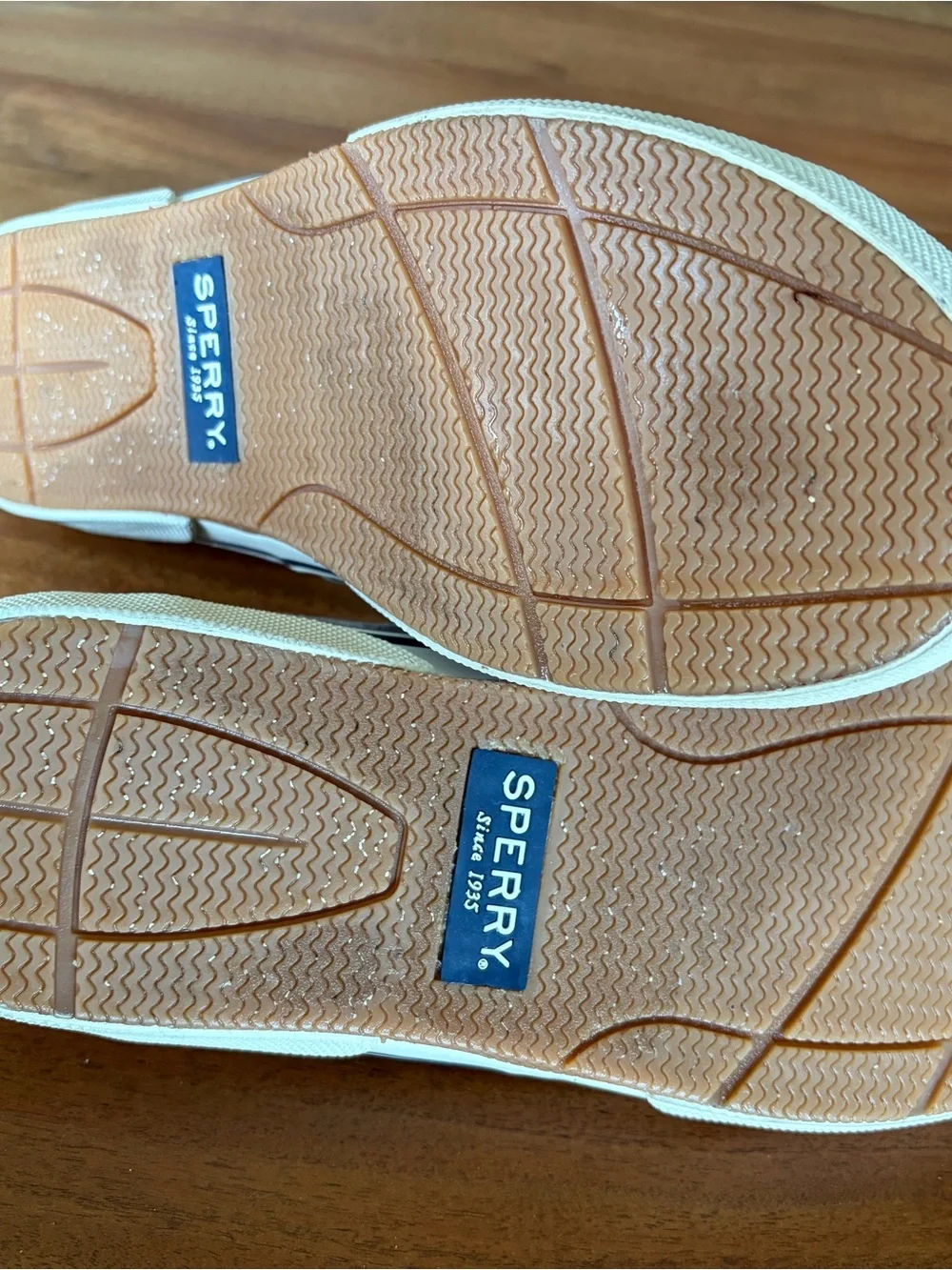 Sperry Men's Gray and Navy Canvas Boat Shoes
